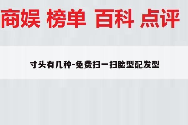 寸头有几种-免费扫一扫脸型配发型