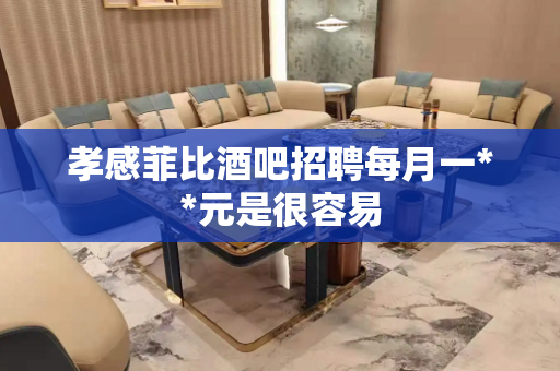 孝感菲比酒吧招聘每月一**元是很容易
