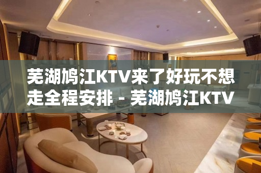芜湖鸠江KTV来了好玩不想走全程安排 - 芜湖鸠江KTV大全 