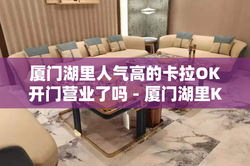 厦门湖里人气高的卡拉OK开门营业了吗 - 厦门湖里KTV大全 