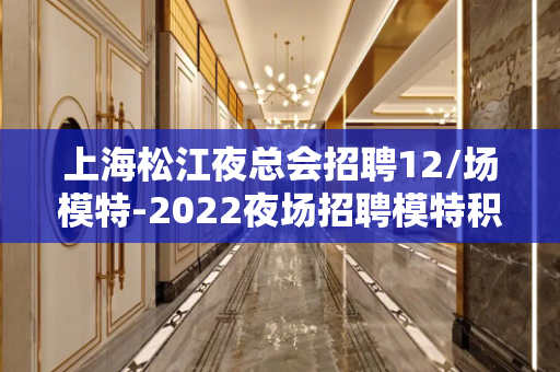 上海松江夜总会招聘12/场模特-2022夜场招聘模特积金至斗