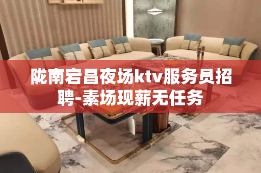 陇南宕昌夜场ktv服务员招聘-素场现薪无任务