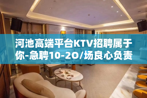河池高端平台KTV招聘属于你-急聘10-2O/场良心负责靠谱