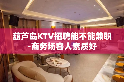 葫芦岛KTV招聘能不能兼职-商务场客人素质好