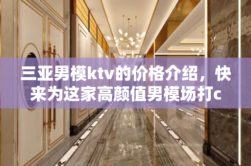 三亚男模ktv的价格介绍，快来为这家高颜值男模场打call
