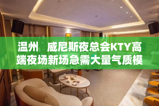 温州   威尼斯夜总会KTY高端夜场新场急需大量气质模特