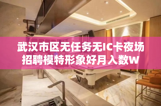 武汉市区无任务无IC卡夜场招聘模特形象好月入数W