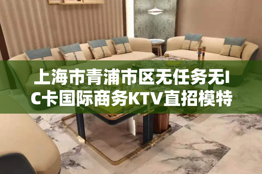 上海市青浦市区无任务无IC卡国际商务KTV直招模特无需工装上