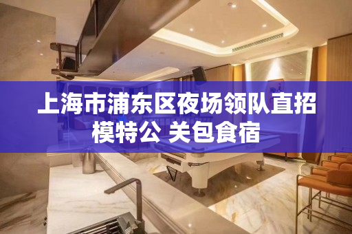 上海市浦东区夜场领队直招模特公 关包食宿