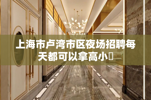 上海市卢湾市区夜场招聘每天都可以拿高小費