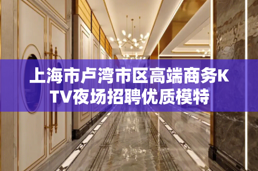 上海市卢湾市区高端商务KTV夜场招聘优质模特
