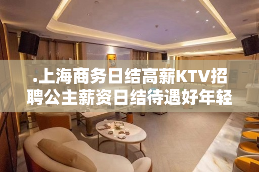 .上海商务日结高薪KTV招聘公主薪资日结待遇好年轻没有失败