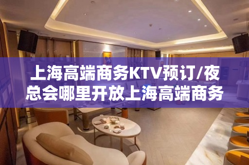 上海高端商务KTV预订/夜总会哪里开放上海高端商务新天地KT
