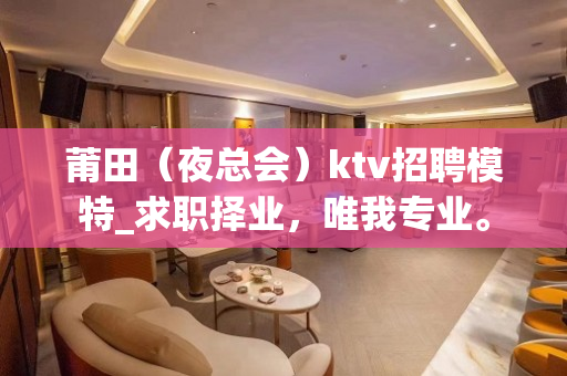 莆田（夜总会）ktv招聘模特_求职择业，唯我专业。