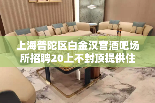 上海普陀区白金汉宫酒吧场所招聘20上不封顶提供住宿