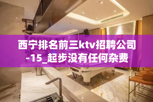 西宁排名前三ktv招聘公司-15_起步没有任何杂费