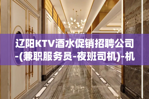 辽阳KTV酒水促销招聘公司-(兼职服务员-夜班司机)-机会超