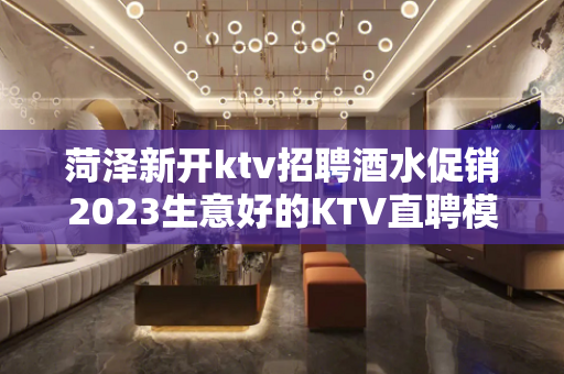 菏泽新开ktv招聘酒水促销2023生意好的KTV直聘模特