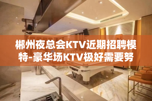 郴州夜总会KTV近期招聘模特-豪华场KTV极好需要努力奔跑