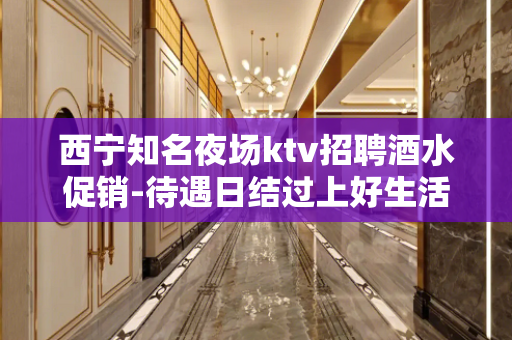 西宁知名夜场ktv招聘酒水促销-待遇日结过上好生活无压力