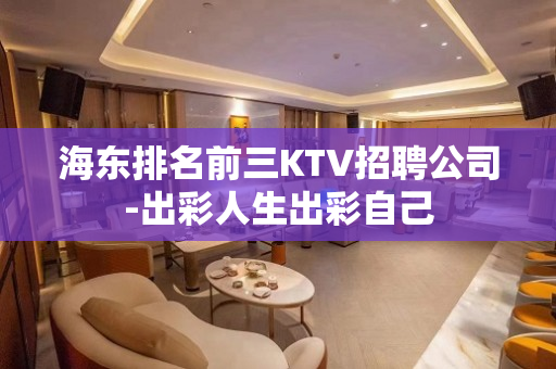 海东排名前三KTV招聘公司-出彩人生出彩自己