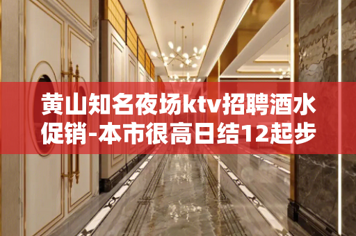黄山知名夜场ktv招聘酒水促销-本市很高日结12起步