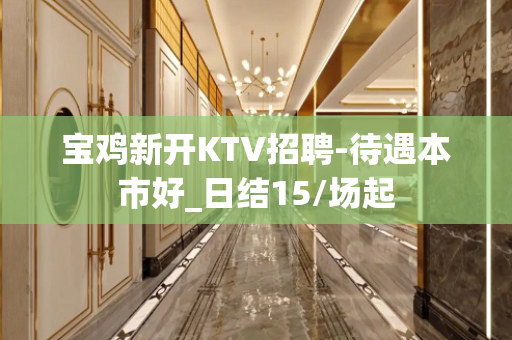 宝鸡新开KTV招聘-待遇本市好_日结15/场起