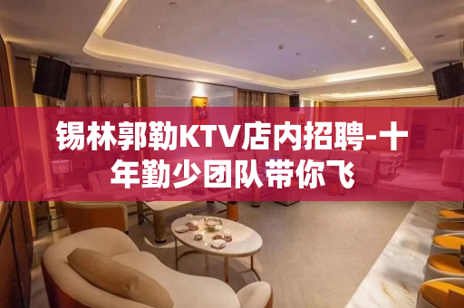 锡林郭勒KTV店内招聘-十年勤少团队带你飞