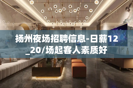 扬州夜场招聘信息-日薪12_20/场起客人素质好