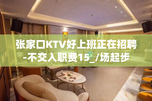 张家口KTV好上班正在招聘-不交入职费15_/场起步