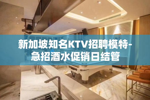 新加坡知名KTV招聘模特-急招酒水促销日结管
