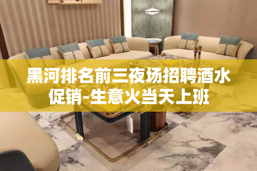黑河排名前三夜场招聘酒水促销-生意火当天上班