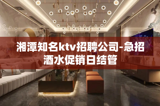 湘潭知名ktv招聘公司-急招酒水促销日结管