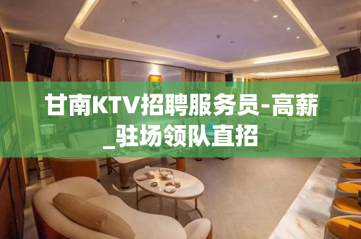 甘南KTV招聘服务员-高薪_驻场领队直招