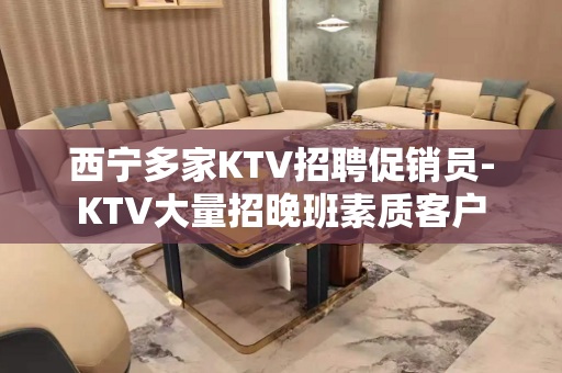 西宁多家KTV招聘促销员-KTV大量招晚班素质客户