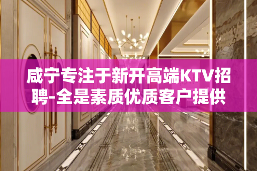 咸宁专注于新开高端KTV招聘-全是素质优质客户提供住宿