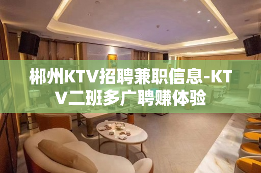 郴州KTV招聘兼职信息-KTV二班多广聘赚体验