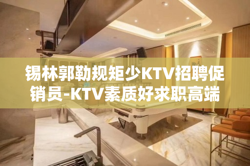 锡林郭勒规矩少KTV招聘促销员-KTV素质好求职高端会所