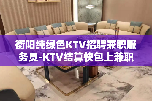 衡阳纯绿色KTV招聘兼职服务员-KTV结算快包上兼职促销员