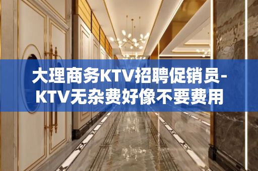 大理商务KTV招聘促销员-KTV无杂费好像不要费用