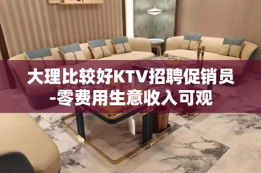 大理比较好KTV招聘促销员-零费用生意收入可观