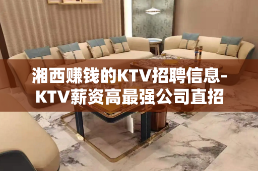 湘西赚钱的KTV招聘信息-KTV薪资高最强公司直招