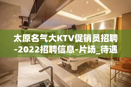 太原名气大KTV促销员招聘-2022招聘信息-片场_待遇高
