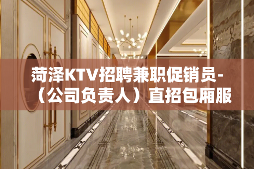菏泽KTV招聘兼职促销员-（公司负责人）直招包厢服务员