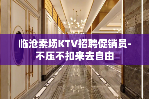 临沧素场KTV招聘促销员-不压不扣来去自由