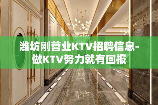 潍坊刚营业KTV招聘信息-做KTV努力就有回报