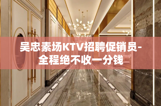 吴忠素场KTV招聘促销员-全程绝不收一分钱