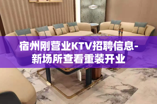 宿州刚营业KTV招聘信息-新场所查看重装开业