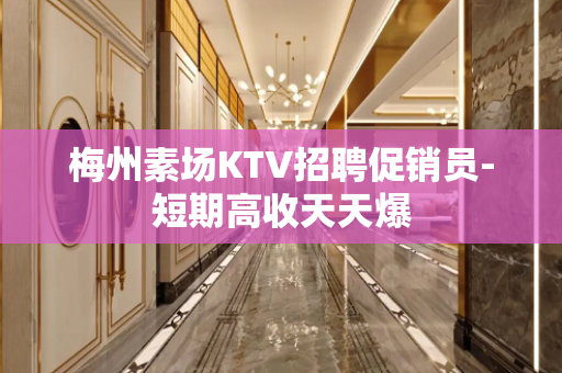 梅州素场KTV招聘促销员-短期高收天天爆