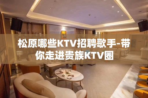 松原哪些KTV招聘歌手-带你走进贵族KTV圈